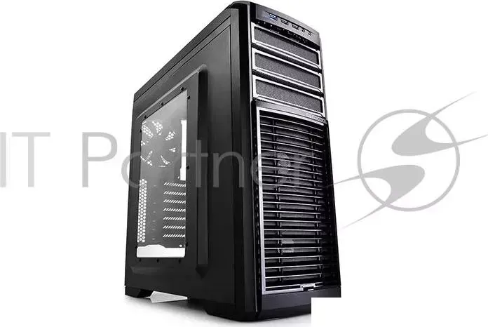 Корпус Deepcool KENDOMEN TI , ATX, без БП, черно-серебр., боковое окно, 1x USB 3.0, 2x USB 2.0, 5х 12см вентиляторов, реобас. DEEPCOOL TI черный, ATX