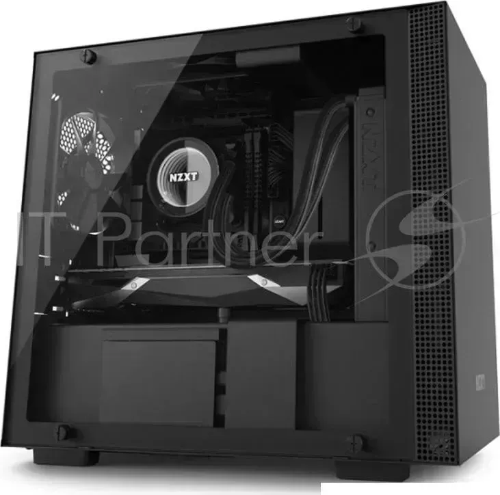 Корпус NZXT CA H200W BB H200i MINI ITX BLACK/BLACK