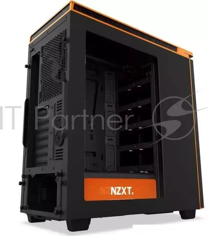 Корпус NZXT H440 черный/оранжевый без БП ATX 7x120mm 5x140mm 2xUSB2.0 2xUSB3.0 audio bott PSU