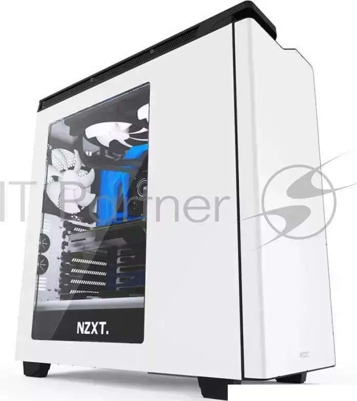Корпус NZXT H442 белый/черный без БП ATX 7x120mm 5x140mm 2xUSB2.0 2xUSB3.0 audio bott PSU