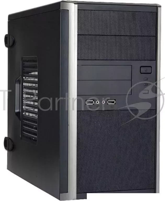 Корпус INWIN EMR035BL USB 3.0 (Mini Tower, mATX, 450W RB-S450HQ70, USB+Audio, черно-серебристый) <6120737> InWin +Audio,