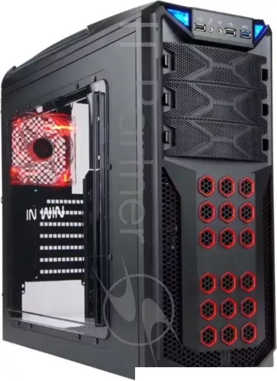 Корпус INWIN BWR145BL (Midi Tower, ATX, mATX, без БП, 2xUSB2.0+mic+Audio, черный) (GT1) <6120650> InWin m
