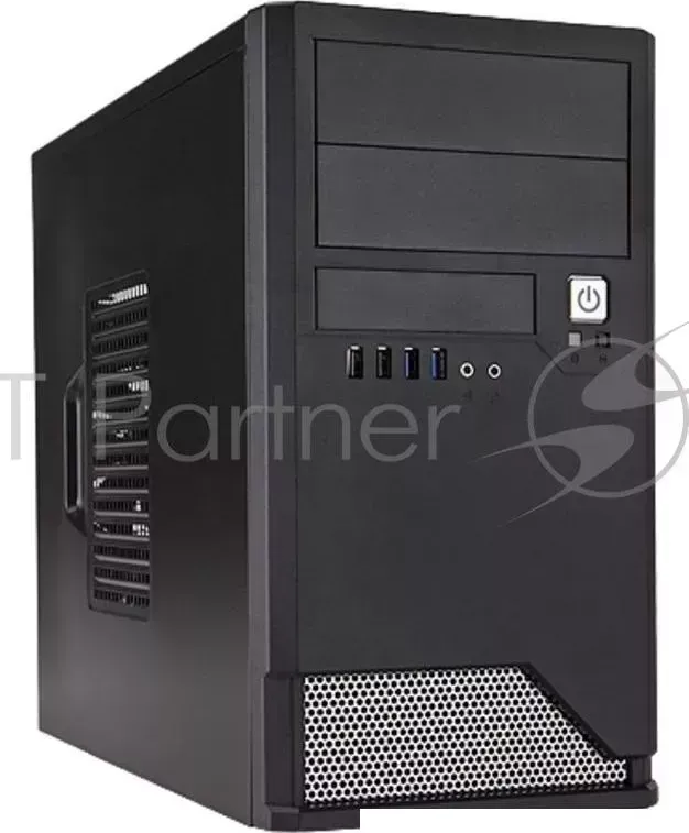 Корпус INWIN EMR048BL USB 3.0 (Mini Tower, mATX, 450W RB-S450HQ70, USB+Audio, черно-серебристый) <6120260> InWin +Audio,