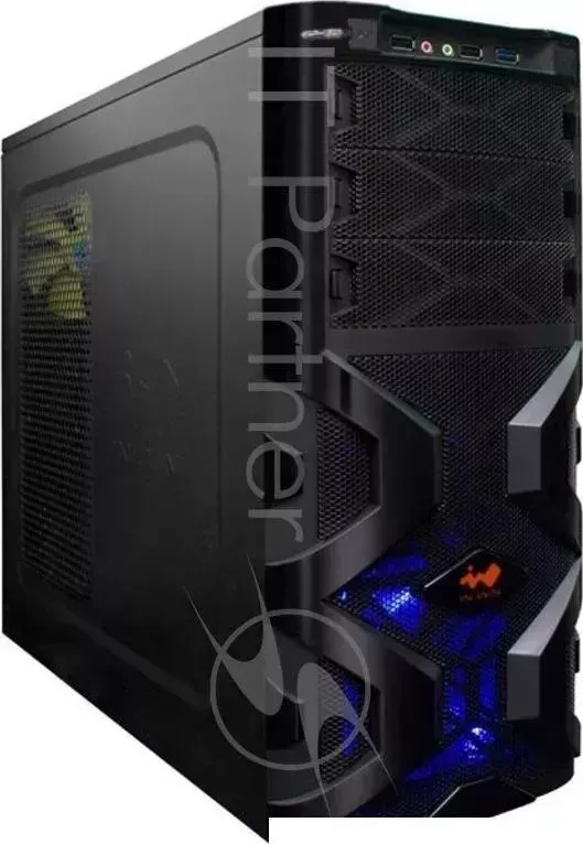 Корпус MidiTower InWin MG136 Black 12V, PSII Size, PCI E / PCI / AGP Slot x 7, 2*USB2.0, 1*USB3.0 ATX без блока питания