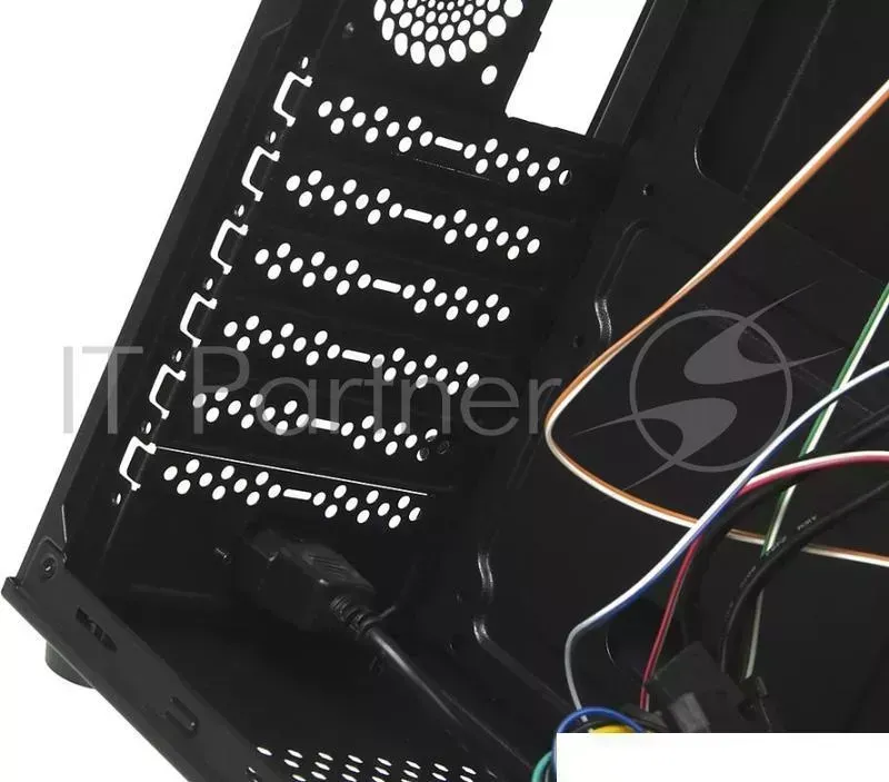 Корпус FORMULA E 115B черный 350W mATX 2xUSB2.0 audio bott PSU