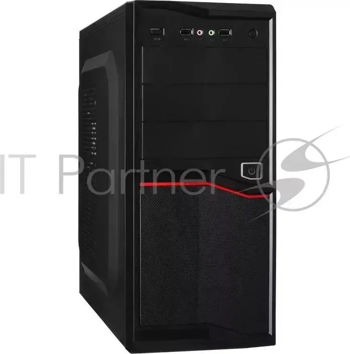 Корпус Miditower Exegate AB 220A Black, ATX, AAA450W, 80mm , 2*USB, Audio