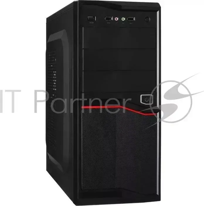 Корпус Miditower Exegate AB 220A Black, ATX, AAA400W, 80mm , 2*USB, Audio