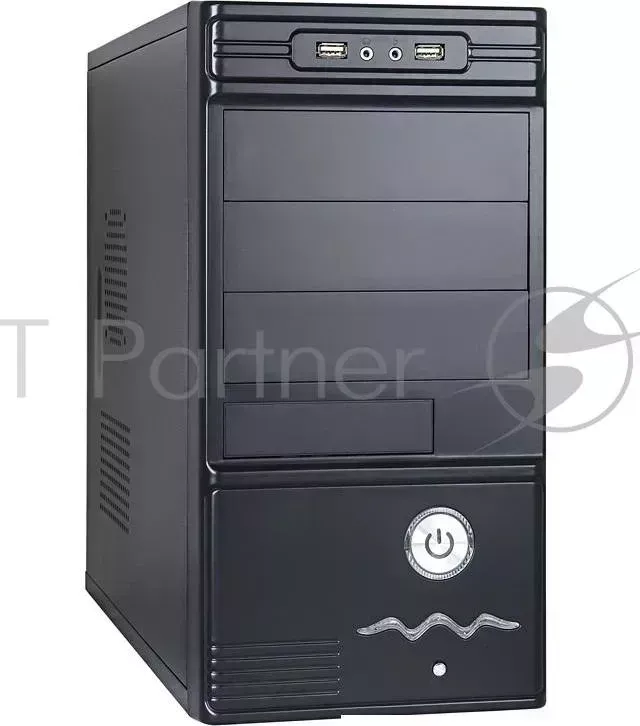 Корпус Minitower Exegate MA 368X Black, БП UN400, 120mm, mATX, 3*SATA, USB, Audio