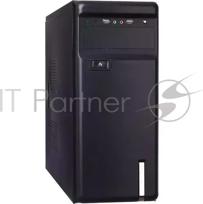 Корпус Miditower Exegate AA 323 Black, БП AA400, 80mm, ATX, 3*SATA, USB, Audio