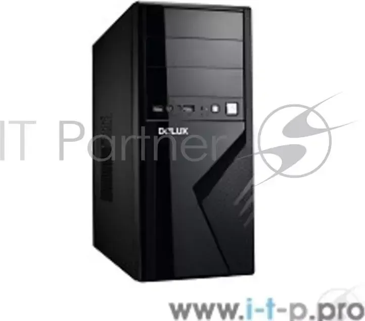 Корпус MidiTower DELUX 2817(B) ATX 2.03 420W (silver-black)