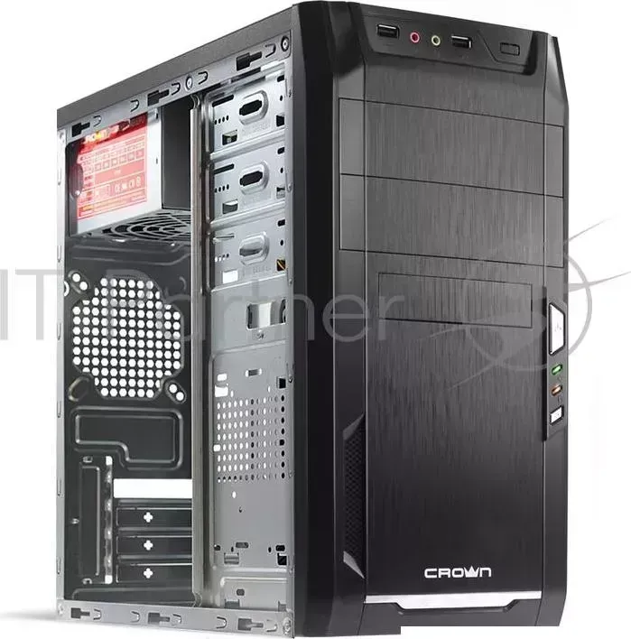 Корпус MiniTower CROWN CMC-400 black mATX (CM-PS450office)