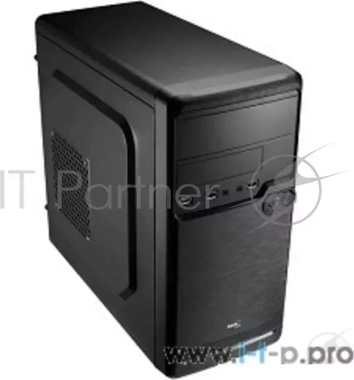 Корпус Mini Tower AEROCOOL Qs 182, Black 450W, mATX, съемный фильтр от пыли для БП 54982