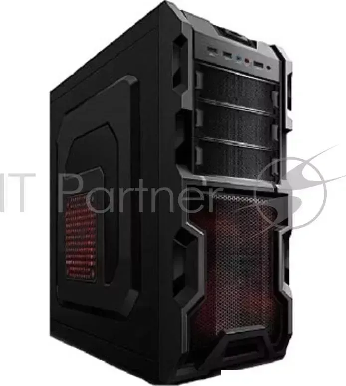 Корпус 3Cott 1816 ATX w/o PSU USB 2.0, 2х 12см, Black