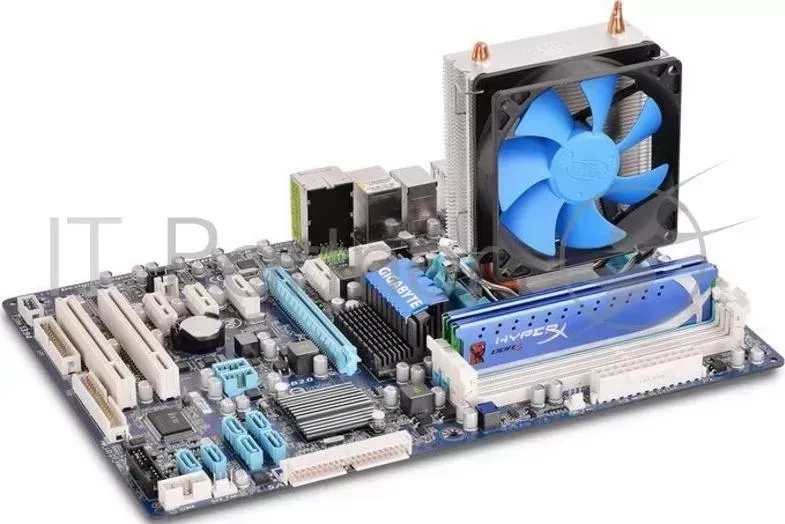 Устройство охлаждения(кулер) Deepcool ICE BLADE 100 Soc-FM1/FM2/AM2/AM2+/AM3/AM3+/775/1150/1155/1156/939/ 3-pin 31.6-31.6dB Al 309gr Ret DEEPCOOL Soc AMD/1150/1155/1156/ 3pin 32dB Al Cu 95W 390g клипсы RTL