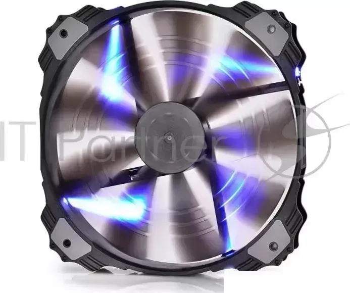 Вентилятор DEEPCOOL Xfan200BL 200x200x32мм 20шт./кор, пит. от мат.платы и БП, синяя подсветка , 700об/мин Retail blister
