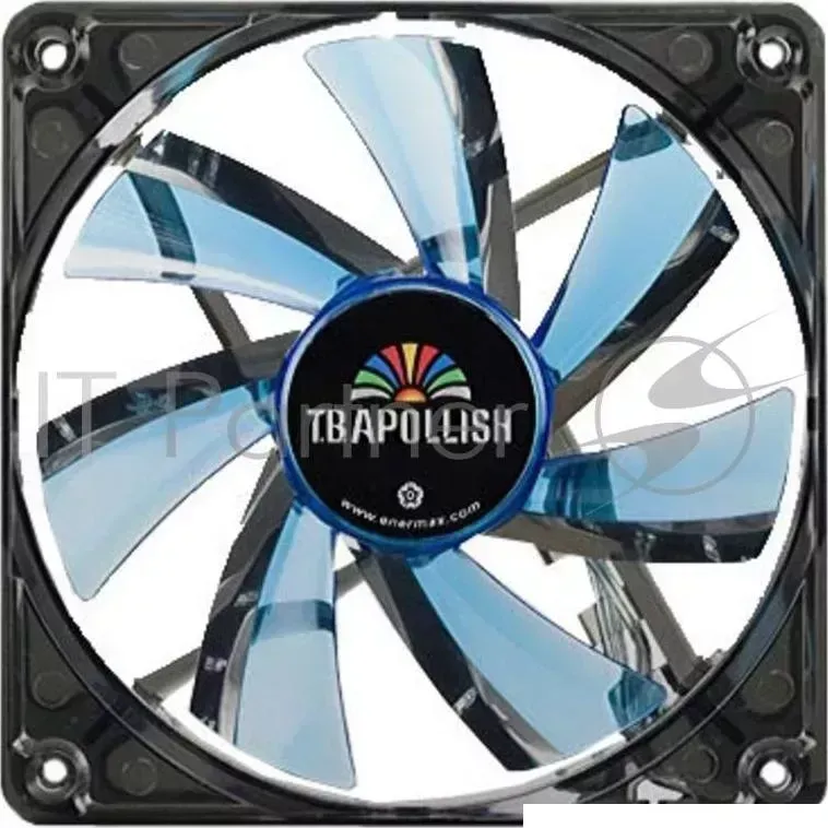 Вентилятор Enermax 12см UCTA12N BL T.B. Apollish 120x120x25, синий, кольцо с 12 диодами, 900 об/мин, 17 дба, 63,78 м3/ч, адаптер 3P к 4P