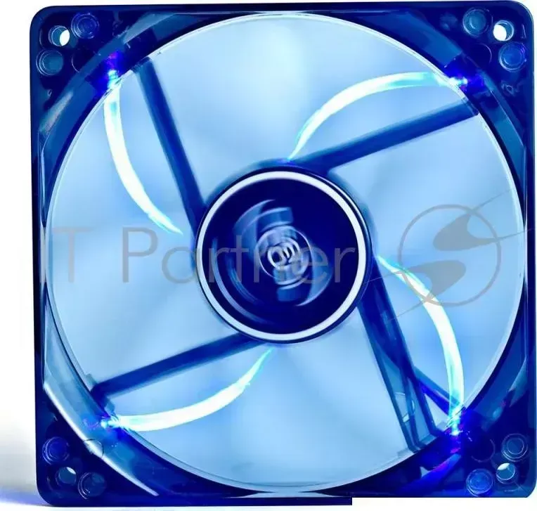 Вентилятор Deepcool WIND BLADE 120 3-pin 4-pin (Molex)26dB LED Ret DEEPCOOL корпусной x120x25 3pin 27dB 1300rpm 119g голубой