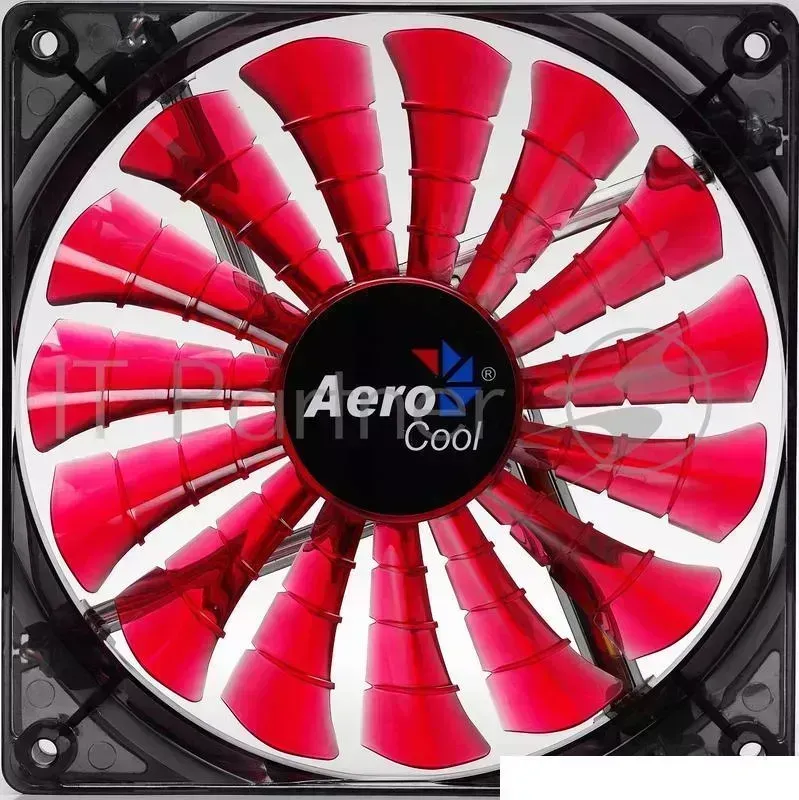 Вентилятор Aerocool Shark 14см "Devil Red Edition" (красная подсветка), 3+4 pin, 50 CFM, 800 RPM, 14.5 dBA AEROCOOL 50
