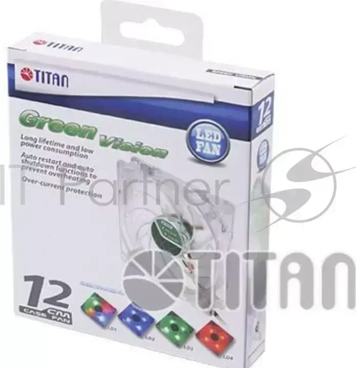 Вентилятор Titan TFD 12025GT12Z 120x120x25mm 3 pin 4 pin Molex 16.1dB Ret