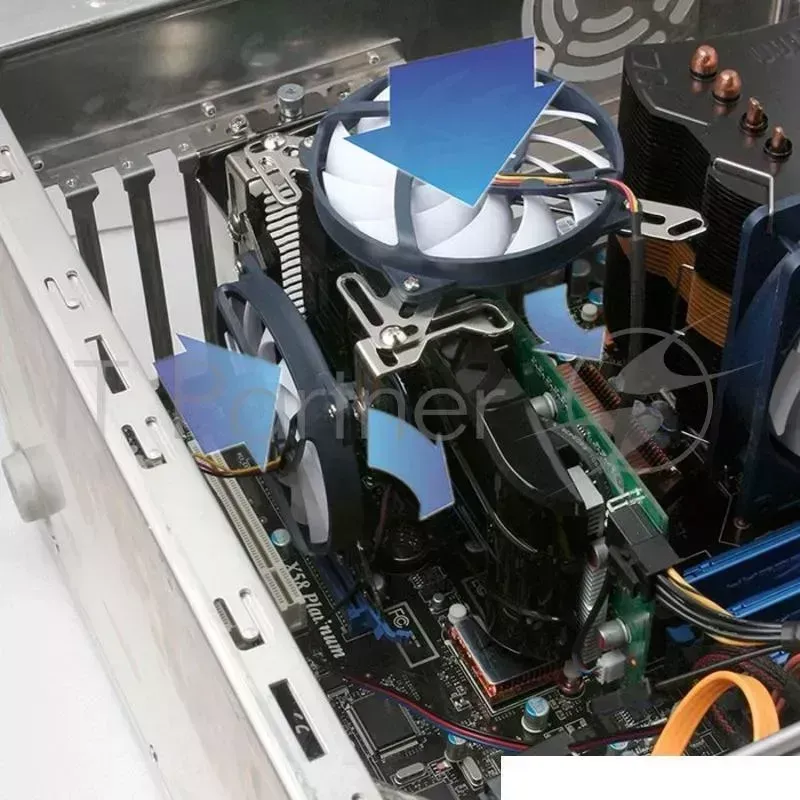 Вентилятор Titan TTC SC07TZ RB PCI Slot fan 3 pin 15 28dB 263gr Ret