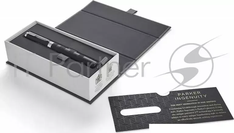 Ручка дверная PARKER 5й пишущий узел Ingenuity L F501 (S0959190) корпус:Black Rubber CT F черный чернила