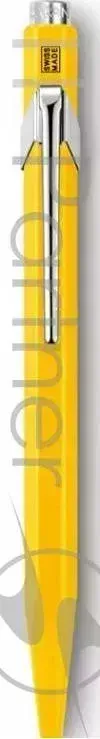 Ручка дверная CARANDACHE шариковая Office CLASSIC (849.010_MTLGB) корпус:желтый M синие чернила подар.кор.