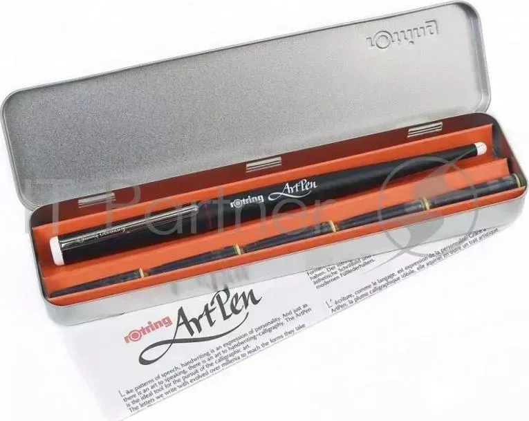 Ручка дверная ROTRING перьевая для каллиграфии Artpen Lettering перо M нерж.сталь пластиковый черный корпус