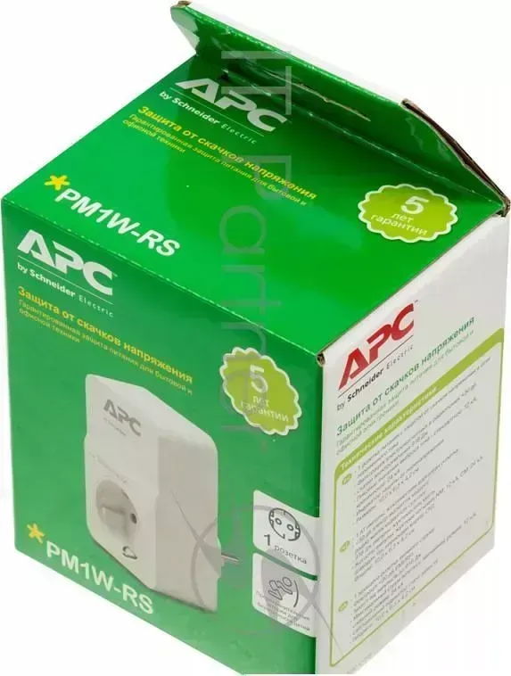 Сетевой фильтр APC PM1W RS 1 розетка белый коробка