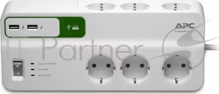 Сетевой фильтр APC PM6U RS 2м 6 розеток белый