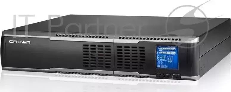 ИБП CROWN On-Line CMUOA-300X-3K 3000VA/2700W, корпус металл, TOWER&RACK, 2U, АКБ 6*12V/9AH, PF-0.9, AVR 110-300V, порт RJ-11/45+USB/RS232, EPO, розетки 8*IEC С13+1*IEC С19, входной кабель 2 м,вентилятор охлаждения, автомат, слот для SNMP, порт для доп. ба