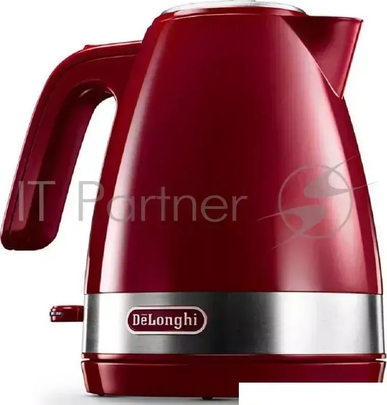 Чайник электрический Delonghi KBLA 2000.R 1л. 2000Вт красный (корпус: пластик)