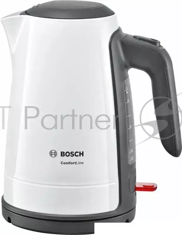 Чайник электрический BOSCH TWK6A011 1.7л. 2400Вт белый/черный корпус: пластик