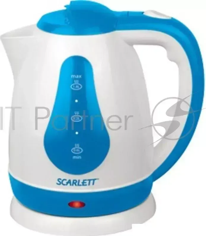 Чайник электрический SCARLETT SC-EK18P29 1.8л. 1700Вт белый/голубой (корпус: пластик)
