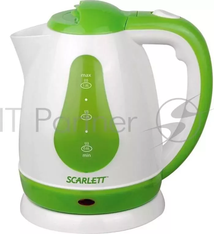 Чайник электрический SCARLETT SC EK18P30 1.8л. 1700Вт белый/зеленый корпус: пластик