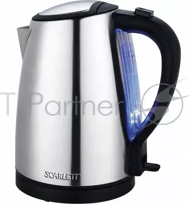 Чайник электрический SCARLETT SC EK21S27 1.7л. 1800Вт серебристый/черный корпус: металл