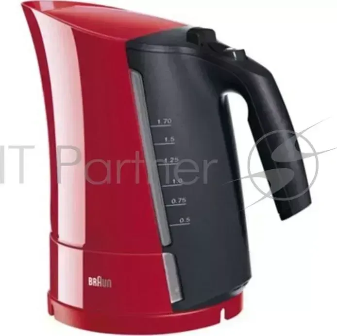 Чайник электрический BRAUN WK300 1.7л. 2280Вт красный корпус: пластик