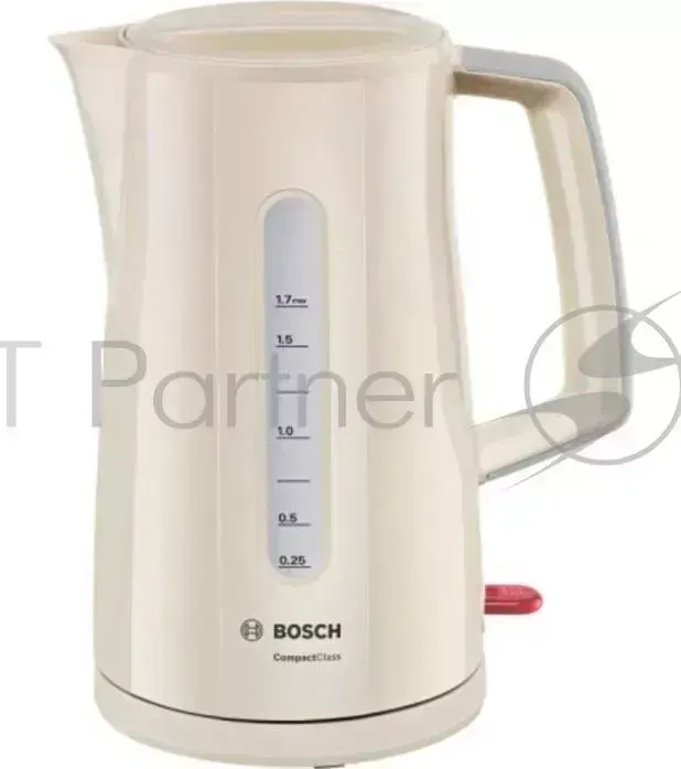 Чайник электрический BOSCH TWK3A017 1.7л. 2400Вт бежевый корпус: пластик