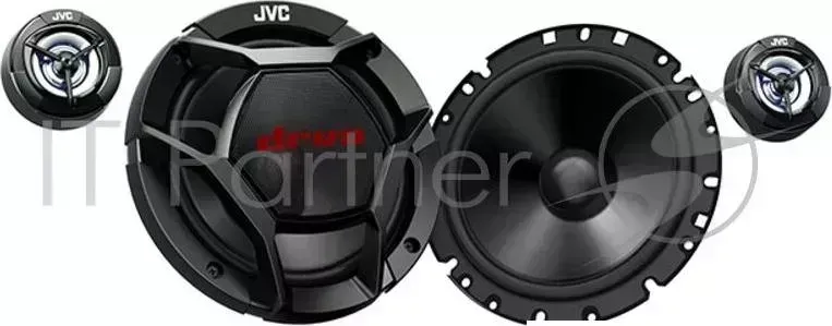 Автоакустика JVC CS DR1700C 360Вт 88дБ 4Ом 17см 6 3/4дюйм ком.:4кол. компонентные двухполосные