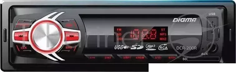 Автомагнитола DIGMA DCR 200R 1DIN 4x45Вт