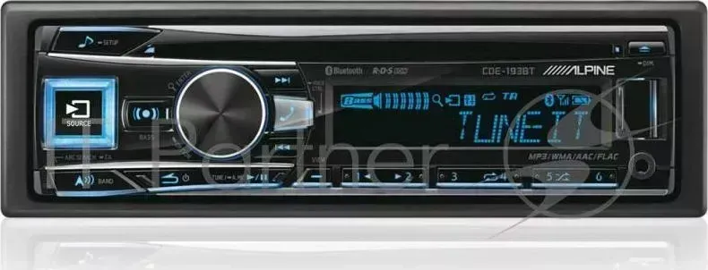 Автомагнитола CD ALPINE CDE 193BT 1DIN 4x50Вт