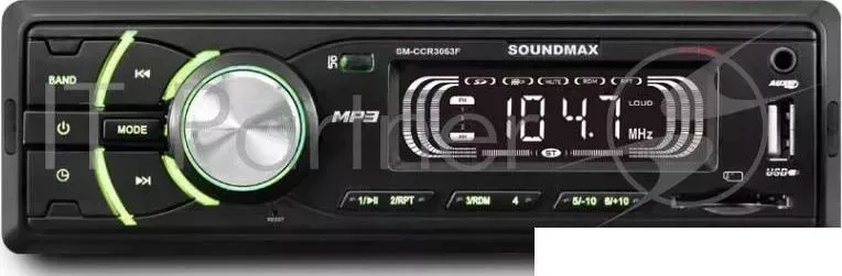 Автомагнитола Soundmax SM-CCR3053F 1DIN 4x45Вт SOUNDMAX SM CCR3053F