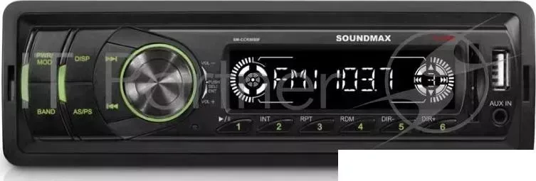 Автомагнитола Soundmax SM-CCR3050F 1DIN 4x45Вт SOUNDMAX Автопроигрыватель SM CCR3050F черный G