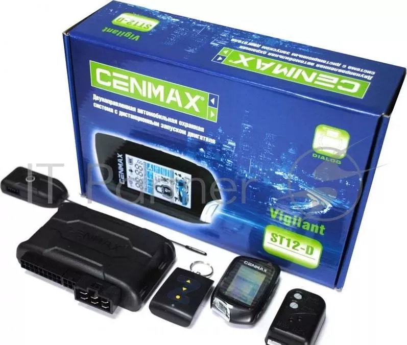 Автосигнализация Cenmax Vigilant ST-12D с обратной связью + дистанционный запуск брелок с ЖК дисплеем CENMAX с + с