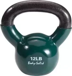 Гиря Body Solid 5,4 кг (12lb) обрезиненная темно-зеленая KBV(KVC)12