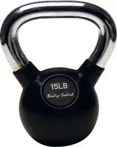 Гиря Body Solid 6,8 кг (15lb) с хромированной ручкой KBC15