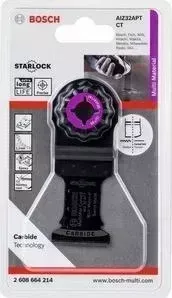 Полотно пильное BOSCH погружное Starlock Carbide 32x40 мм Multi-Material AIZ 32 APT (2.608.664.214)