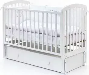 Кроватка детская Fiorellino Tina маятник продольный 120х60 white
