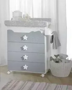 Комод Micuna Dolce Luce пеленальный B-1673 white/grey