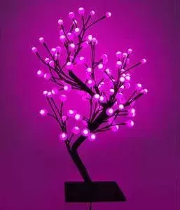 Светодиодная композиция Light "Бонсай" шарики розовый 60 см, 96 led.