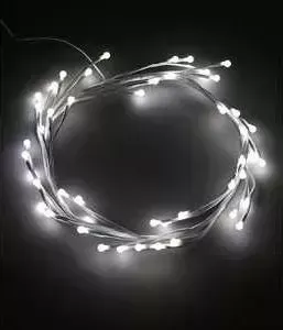Светодиодная композиция Light "Венок-ветка", 30 см, 24V, белый провод